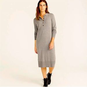 Smoke Grey J. Crew Knit MIDI Dress